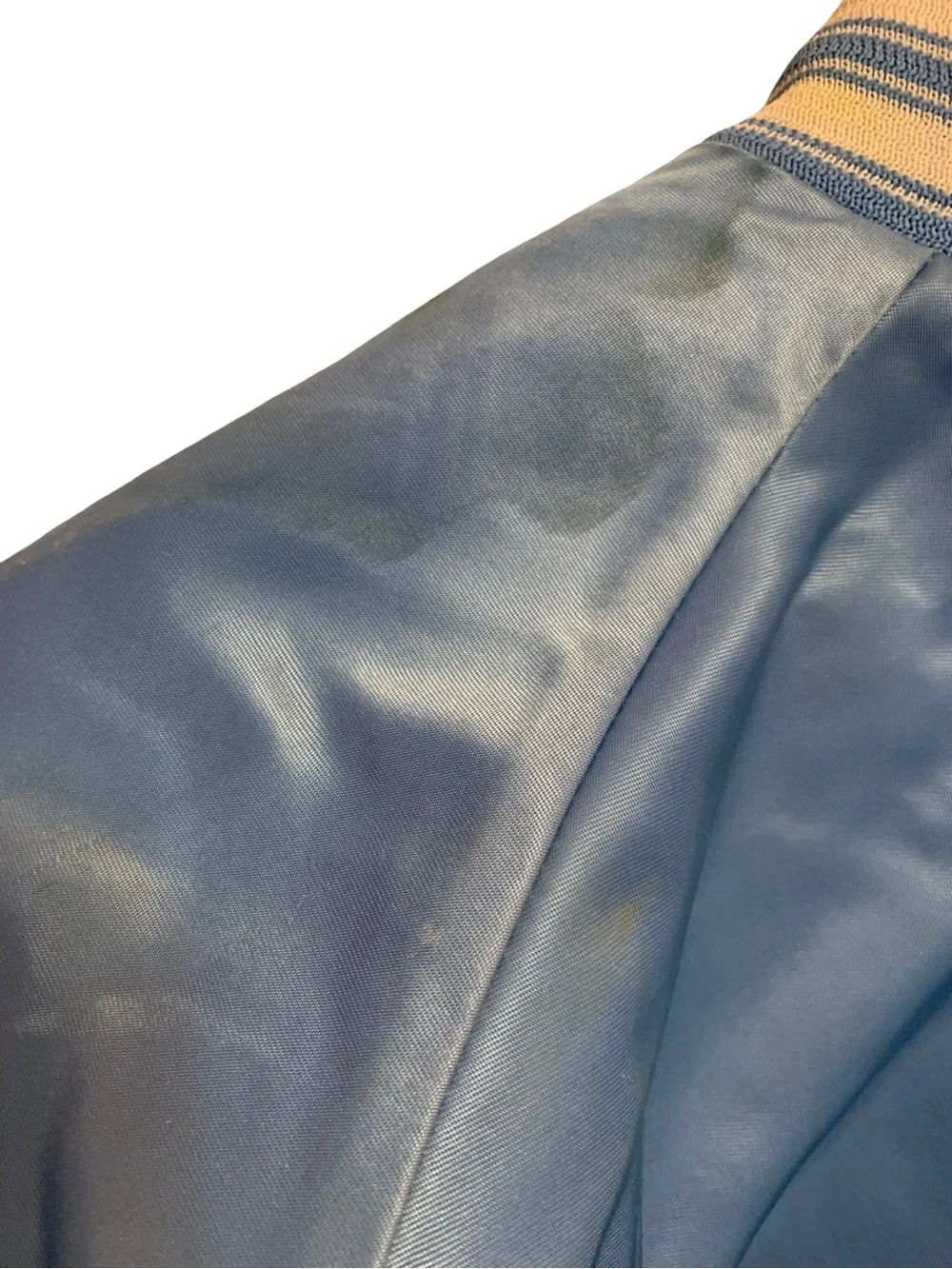 Vintage 1980s Chalk Line UNC Tar Heels Satin Bomber‎ Jacket Kids 10-12